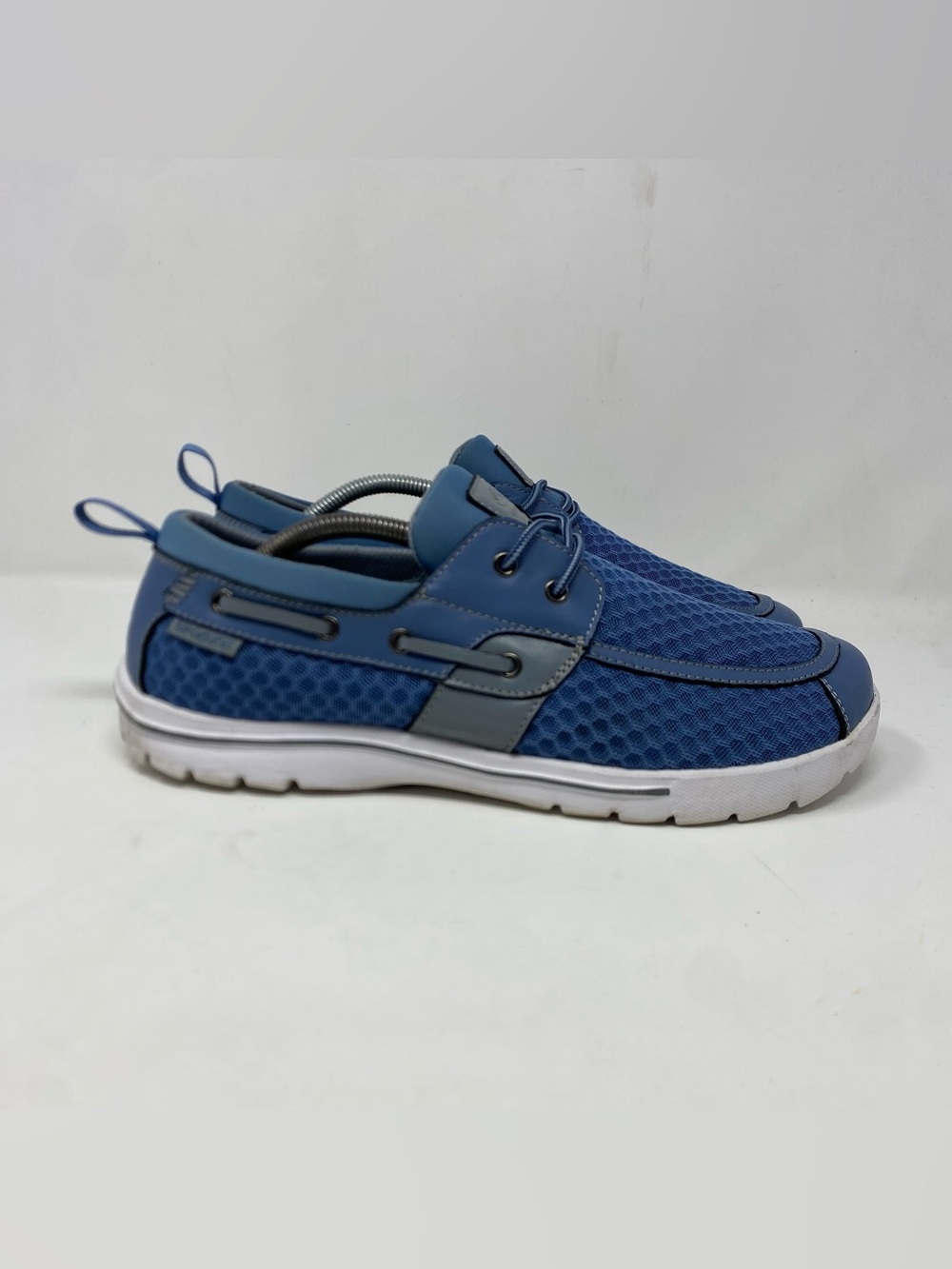 Skuze Del Marina Boat Shoes Mens 11 Blue Gray Mesh Deck Casual Sneakers